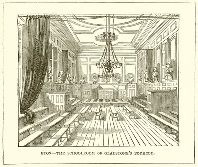 إيتون - The Schoolroom of Gladstones Boyhood بواسطة English School