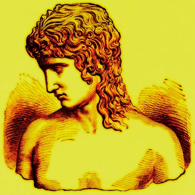 التطرف العرقي المتطرف - النوع الأعلى - أنا: إيروس براكسيتيليس ، رسم توضيحي من مع الناس في العالم بقلم جون كلارك ريدباث ، نُشر عام 1912 (صورة محسنة رقميًا) بواسطة مدرسة اللغة الإنجليزية