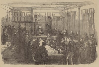 Fancy Dog-Show (engraving) بواسطة مدرسة اللغة الإنجليزية