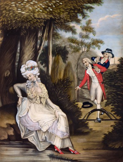 قاتلة الفضول ، حانة. بقلم روبرت ساير وجيه بينيت ، 1784 (نقش mezzotint) بواسطة مدرسة اللغة الإنجليزية