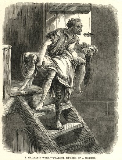 القتل المخيف للأم (نقش) بواسطة مدرسة اللغة الإنجليزية