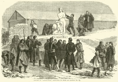 شكل من أشكال المقاومة ، تم تنفيذه في الثلج على المعقل رقم 85 ، ديسمبر 1870 بواسطة مدرسة اللغة الإنجليزية