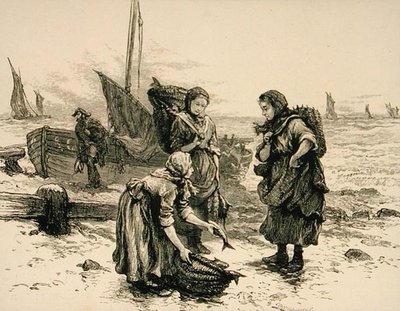 صياد السمك في عام 1880 تقريبًا ، من "الصور الاسكتلندية" الصادرة عن جمعية المسالك الدينية بواسطة مدرسة اللغة الإنجليزية