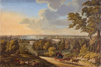 فلامستيد هيل ، غرينتش: The Stagecoach يتجه جنوبًا 181020 (مرحاض على ورق) بواسطة مدرسة اللغة الإنجليزية