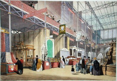 الكتان ، من "صور ديكنسون الشاملة للمعرض الكبير لعام 1851" ، نُشر عام 1854 (حجر ملون) بواسطة مدرسة اللغة الإنجليزية