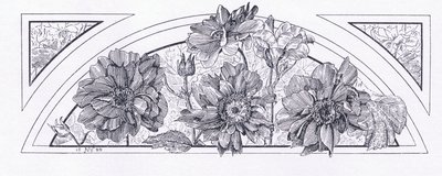 تصاميم الزهور ، من مجلة Art 1893 ، Cassell and Company ، 1893 بواسطة مدرسة اللغة الإنجليزية