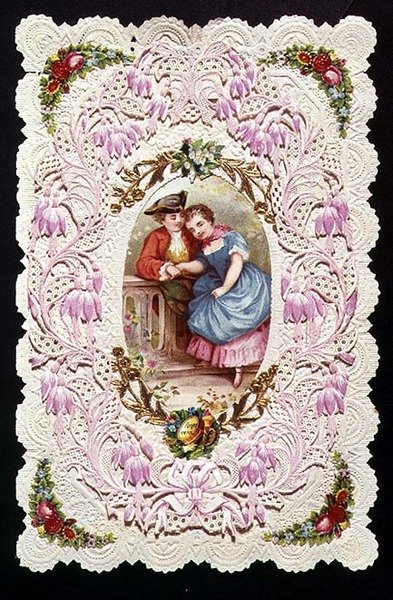 Forget Me Not ، بطاقة فيكتورية (مجمعة) بواسطة مدرسة اللغة الإنجليزية
