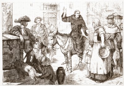 فرانسيس لامبرت الوعظ ، توضيح من تاريخ البروتستانتية بقلم جيمس أيتكين ويلي (1808-1890) ، حانة. 1878 بواسطة مدرسة اللغة الإنجليزية