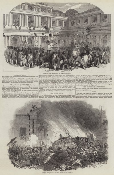 الثورة الفرنسية عام 1848 (نقش) بواسطة مدرسة اللغة الإنجليزية