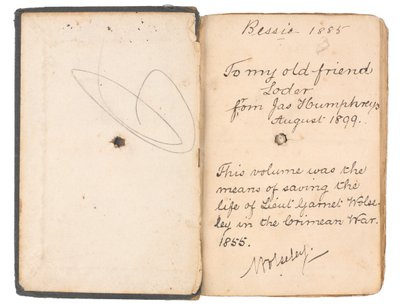 French and English grammar book belonging to Lieutenant Garnet Joseph Wolseley (book) بواسطة مدرسة اللغة الإنجليزية