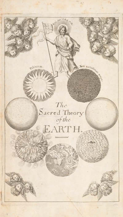 صورة من نظرية الأرض لتوماس بورنت ، لندن ، 1684 بواسطة مدرسة اللغة الإنجليزية