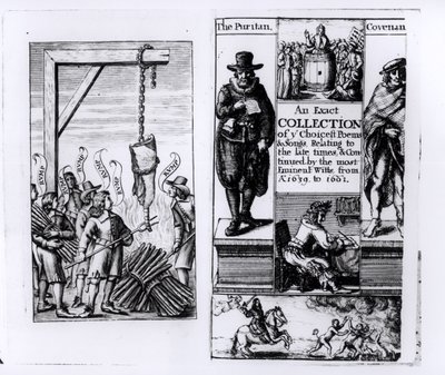 Frontispiece إلى مجموعة دقيقة من أفضل القصائد والأغاني من 1639-1661 بواسطة مدرسة اللغة الإنجليزية