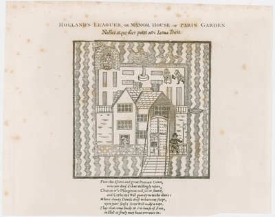 الواجهة الأمامية لهولاندز ليغير ، 1632. حديقة باريس بواسطة مدرسة اللغة الإنجليزية