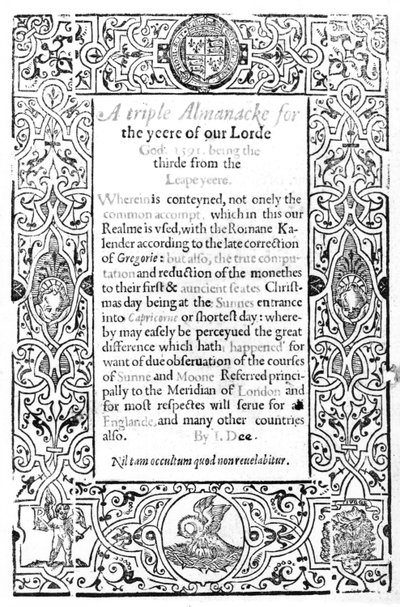 صورة من التقويم الروماني ، 1591 بواسطة مدرسة اللغة الإنجليزية