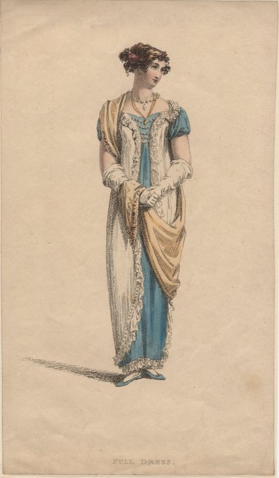 فستان كامل ، 1817 بواسطة مدرسة اللغة الإنجليزية