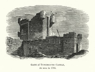 Gate of Tynemouth Castle, as seen in 1783 (engraving) بواسطة مدرسة اللغة الإنجليزية