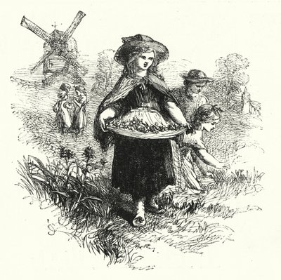 جمع Cowslips (النقش) بواسطة مدرسة اللغة الإنجليزية