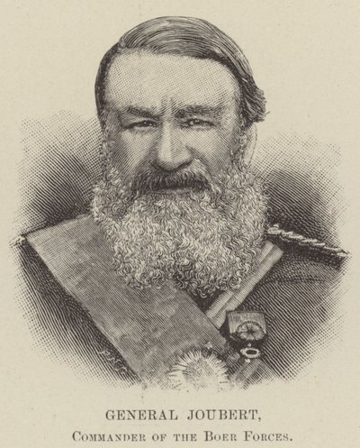 General Joubert, Commander of the Boer Forces (engraving) بواسطة مدرسة اللغة الإنجليزية