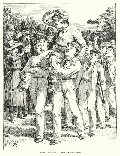 جيوف يُحمل في انتصار (نقش) بواسطة مدرسة اللغة الإنجليزية