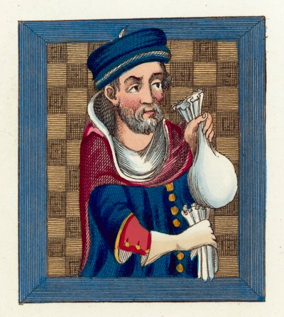 Geoffry De Lucy (coloured engraving) بواسطة مدرسة اللغة الإنجليزية