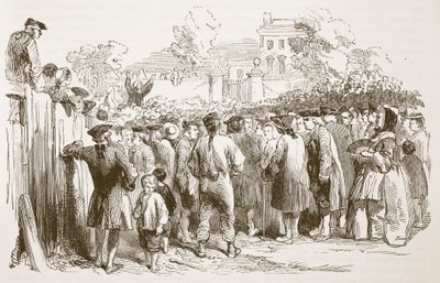 جورج وايتفيلد الوعظ ، التوضيح من كاسيلس يوضح تاريخ إنجلترا (بني داكن) بواسطة مدرسة اللغة الإنجليزية