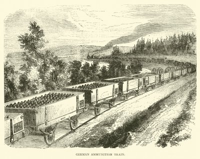 قطار الذخيرة الألماني ، سبتمبر 1870 بواسطة مدرسة اللغة الإنجليزية