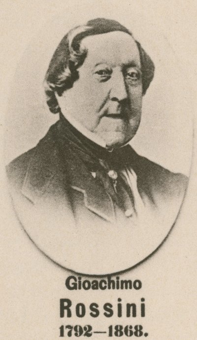 Gioachimo Rossini (الحفر) بواسطة مدرسة اللغة الإنجليزية