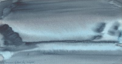 Glacier Glow by Night ، 1934-37 (مرحاض على ورق) بواسطة مدرسة اللغة الإنجليزية
