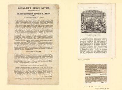 Gliddons Cigar Divan ، تم تأسيسه في فبراير 1825 بواسطة مدرسة اللغة الإنجليزية