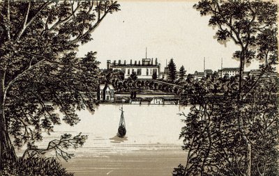 Government House (litho) بواسطة مدرسة اللغة الإنجليزية