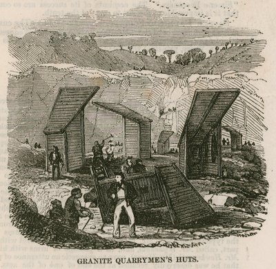 جرانيت Quarrymens Huts ، Rubislaw ، Aberdeen بواسطة مدرسة اللغة الإنجليزية
