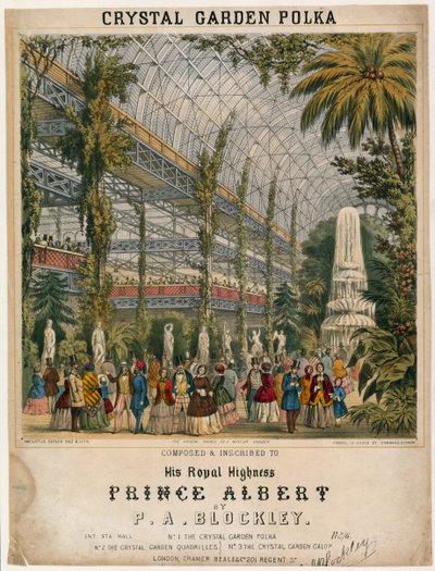 معرض كبير ، 1851 ، كريستال جاردن بولكا بواسطة مدرسة اللغة الإنجليزية