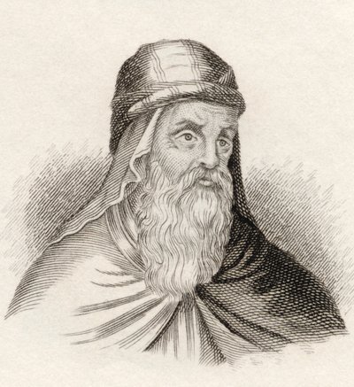 غريغوريوس نازيانوس ، من "قاموس كرابيس التاريخي" ، نُشر عام 1825 بواسطة مدرسة اللغة الإنجليزية