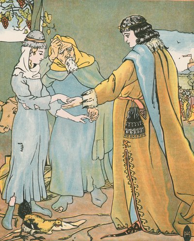 زواج جريسيلدا. "هذا غير كاف ، يا Grisilde ، Quod he" بواسطة مدرسة اللغة الإنجليزية