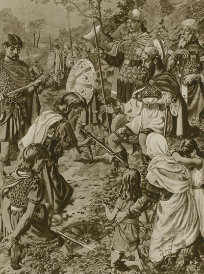 تقديم Guthrums لألفريد الكبير (الحفر) بواسطة مدرسة اللغة الإنجليزية