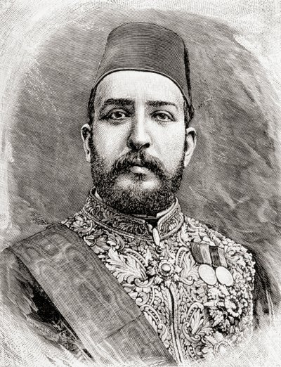 صاحب السمو محمد توفيق باشا ، توفيق المصري ، 1890 (نقش الخشب) بواسطة مدرسة اللغة الإنجليزية