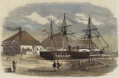 HMS Leopard في قفص الاتهام في شنغهاي بواسطة مدرسة اللغة الإنجليزية