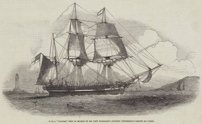 HMS "Plover" أرسلت بحثًا عن بعثة القطب الشمالي للسير جون فرانكلين (نقش) بواسطة مدرسة اللغة الإنجليزية