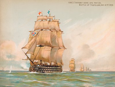 انتصار HMS في معركة ترافالغار بواسطة مدرسة اللغة الإنجليزية