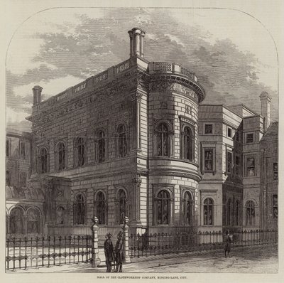Hall of the Clothworkers 'Company ، Mincing-Lane ، City (النقش) بواسطة مدرسة اللغة الإنجليزية