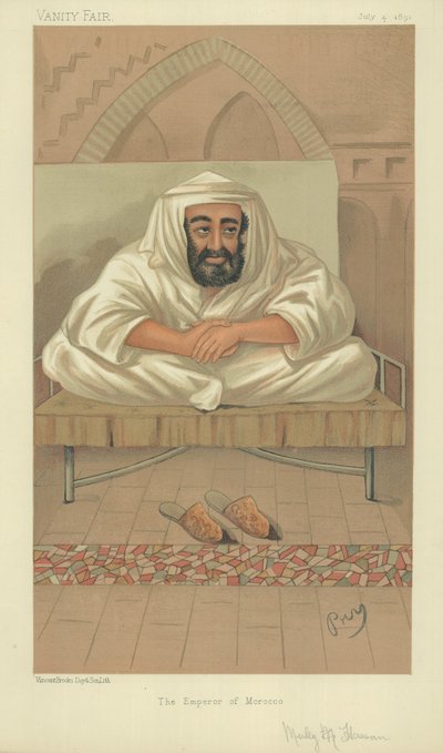 الحسن الأول ، إمبراطور المغرب بواسطة مدرسة اللغة الإنجليزية