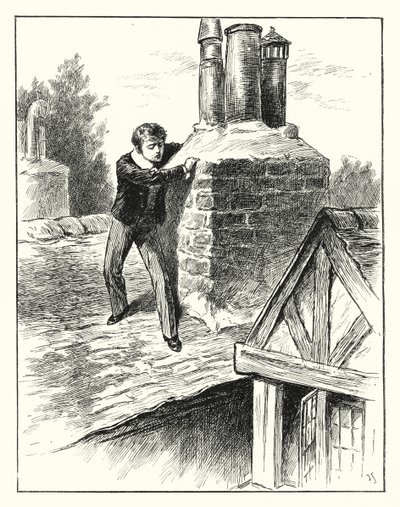 "He climbed round a chimney stack" (engraving) بواسطة مدرسة اللغة الإنجليزية