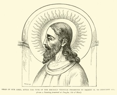 رأس ربنا ، بعد نوع الزمرد Vernicle الذي قدمه Bajazet II إلى Innocent VIII بواسطة مدرسة اللغة الإنجليزية