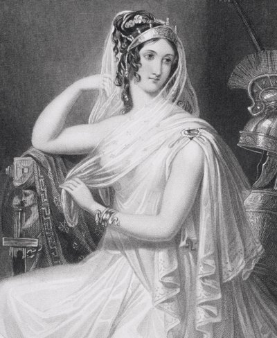 هيلين تروي ، c.1845 بواسطة مدرسة اللغة الإنجليزية