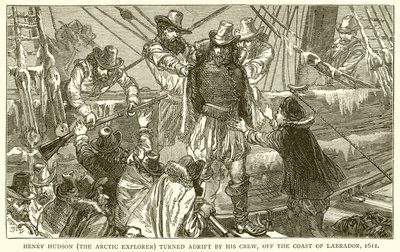 هنري هدسون (مستكشف القطب الشمالي) انقلب من قبل طاقمه ، قبالة ساحل لابرادور ، 1611 بواسطة مدرسة اللغة الإنجليزية