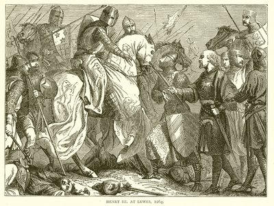 هنري الثالث في Lewes ، 1264 بواسطة مدرسة اللغة الإنجليزية