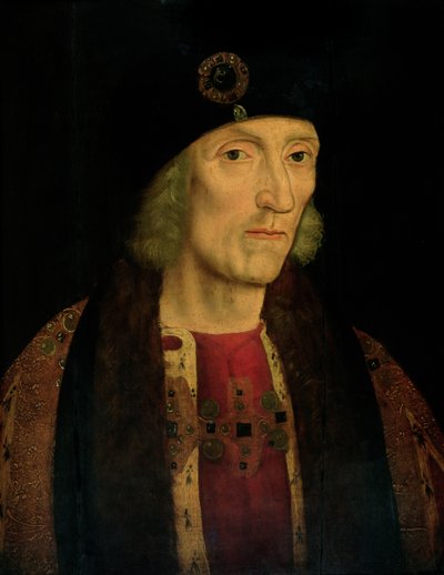هنري السابع (1457-1509) (زيت على لوح) بواسطة مدرسة اللغة الإنجليزية