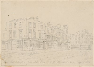 هاي ستريت إيسلينجتون ، من شارع وايت ليون ، إلى طريق ليفربول ، 16 أغسطس 1843 بواسطة مدرسة اللغة الإنجليزية