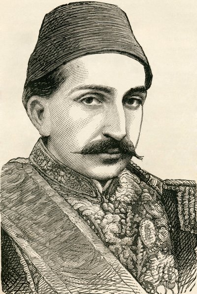 جلالة الإمبراطور ، السلطان عبد الحميد الثاني ، إمبراطور العثمانيين ، خليفة المؤمنين ، من "سكان العالم" بقلم جي تي بيتاني ، نشر عام 1888 بواسطة مدرسة اللغة الإنجليزية