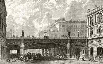هولبورن فيادوكت ، من "London Pictures: Drawn with Pen and Pencil" ، بقلم القس ريتشارد لوفيت ، نُشر عام 1890 بواسطة مدرسة اللغة الإنجليزية